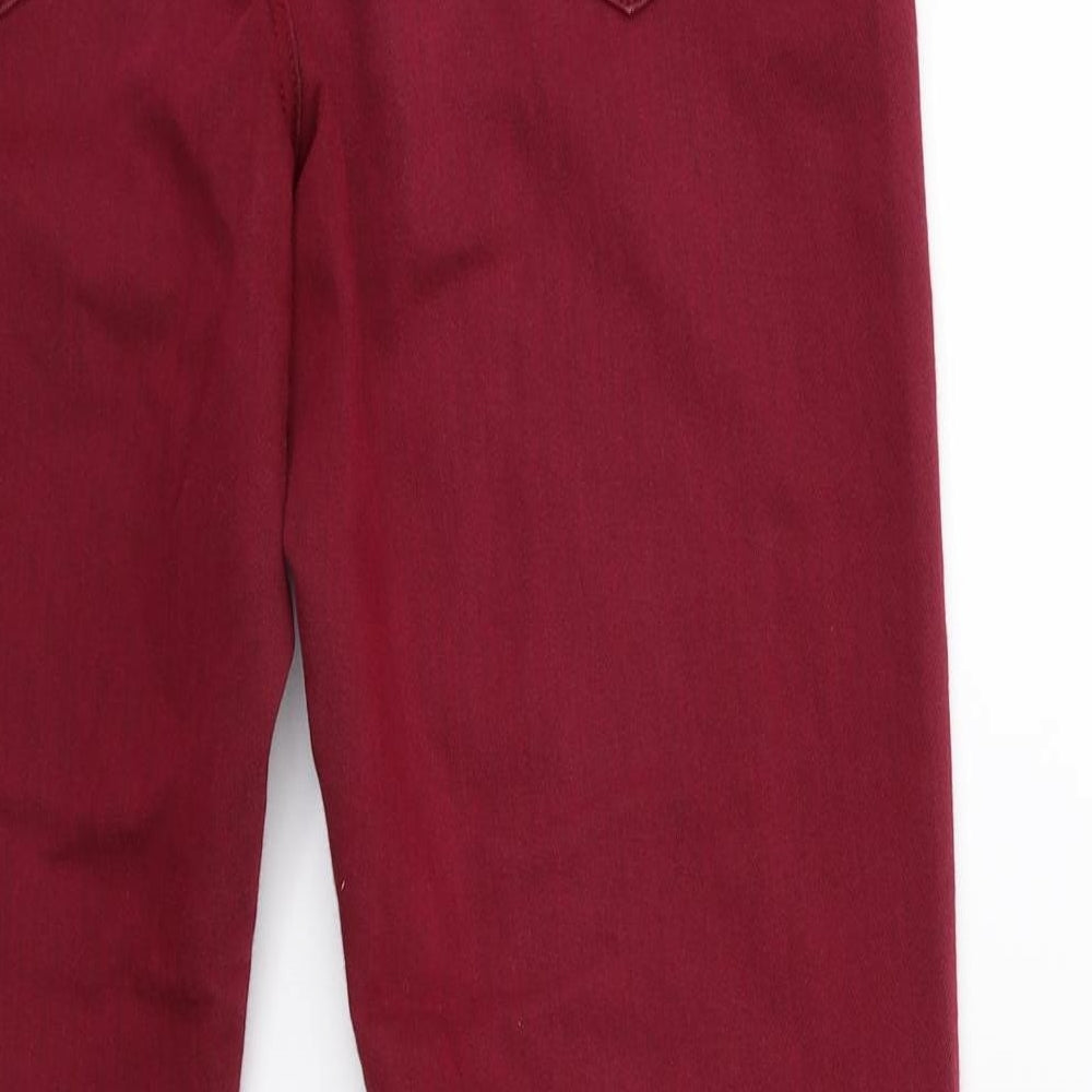 Womens UK Size 10 Marks and Spencer Regular Fit Skinny Red Jeans