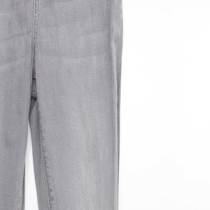 Denim & Co. Womens Grey  Denim Skinny Jeans Size 8 L29 in