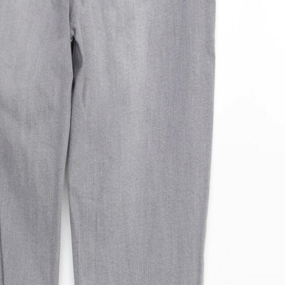 Denim & Co. Womens Grey  Denim Skinny Jeans Size 8 L29 in
