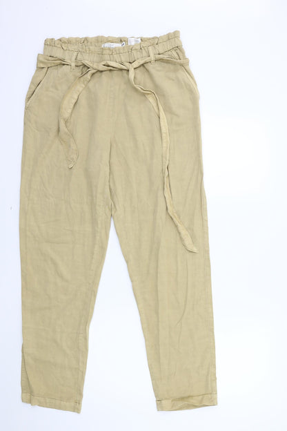 Womens UK Size 14 H&M Regular Fit  Beige Trousers
