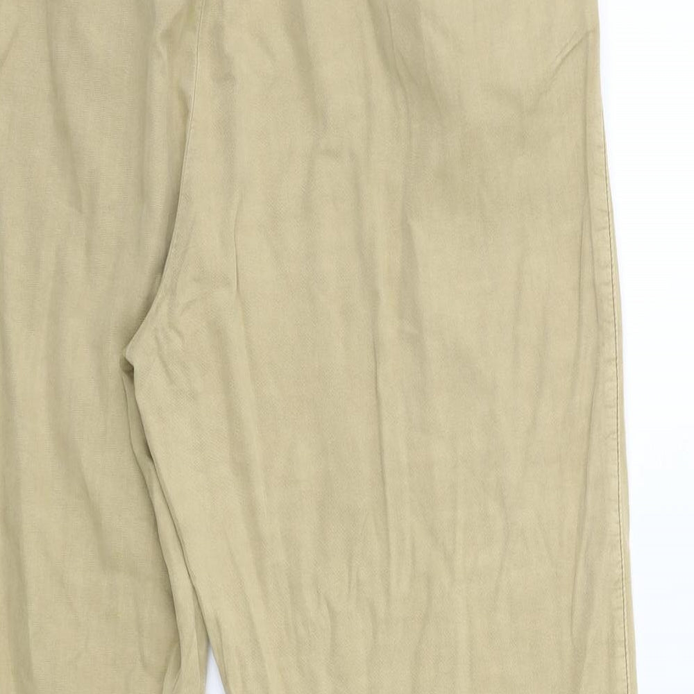 Womens UK Size 14 H&M Regular Fit  Beige Trousers