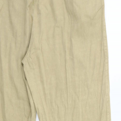 Womens UK Size 14 H&M Regular Fit  Beige Trousers