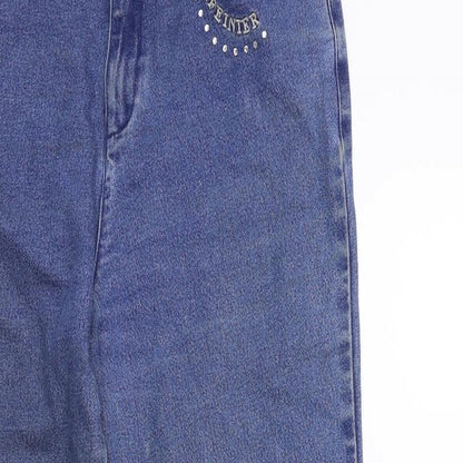 lafeinier Womens Blue  Denim Tapered Jeans Size 28 in L27 in