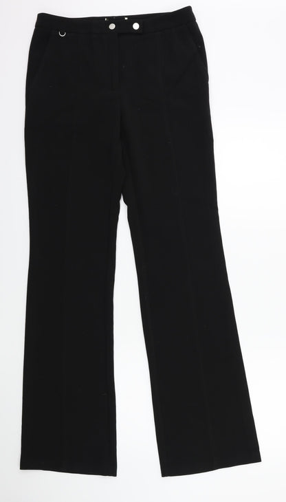 Womens UK Size 30 in Preworn Regular Fit  Black Trousers