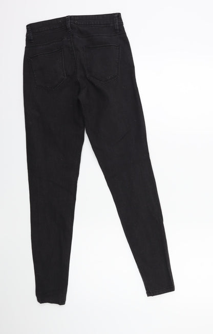 Denim & Co. Womens Black  Denim Skinny Jeans Size 6 L27 in