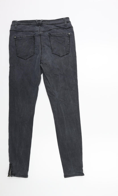 Womens UK Size M Sinsay Regular Fit Skinny Grey Jeans