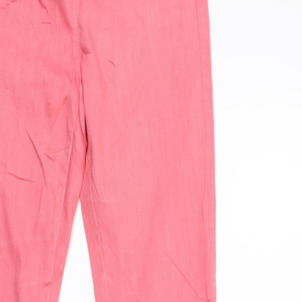 Womens UK Size XS VERO MODA Regular Fit Skinny Pink Jeans