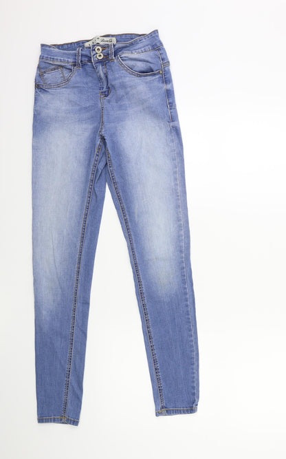Denim & Co. Womens Blue  Denim Skinny Jeans Size 8 L29 in