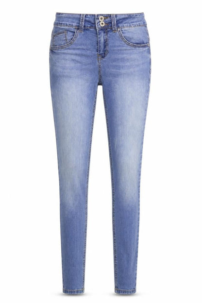 Denim & Co. Womens Blue  Denim Skinny Jeans Size 8 L29 in