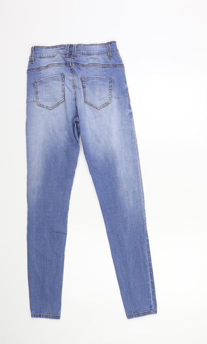 Denim & Co. Womens Blue  Denim Skinny Jeans Size 8 L29 in