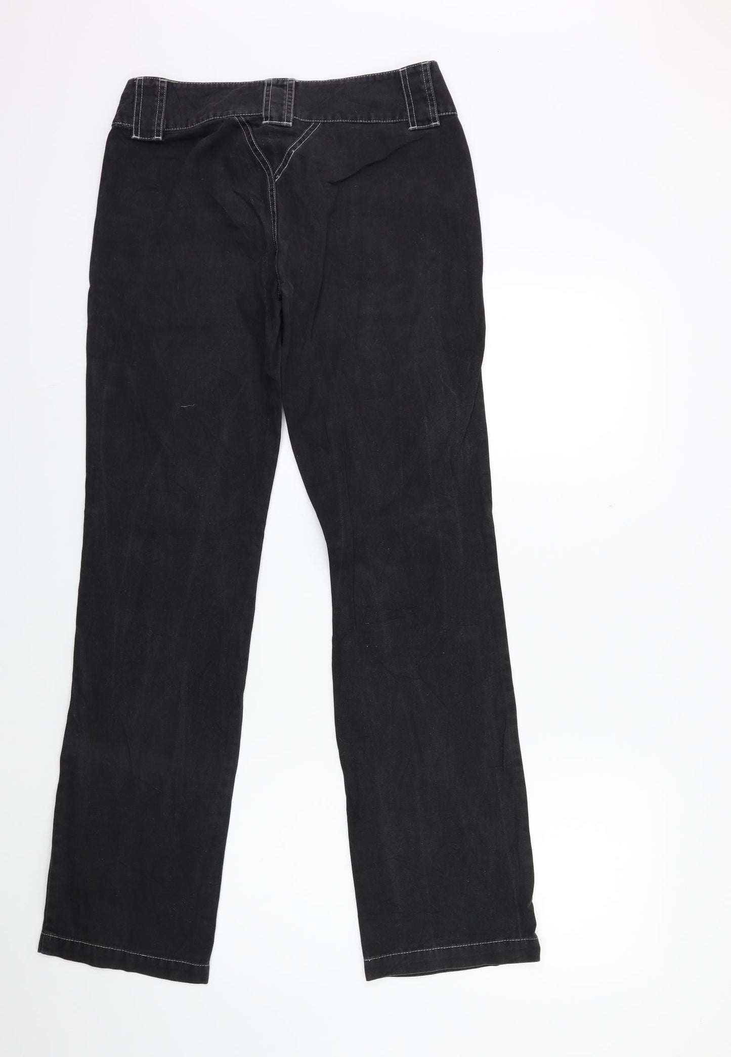 EDC Womens Grey  Denim Straight Jeans Size 6 L31 in