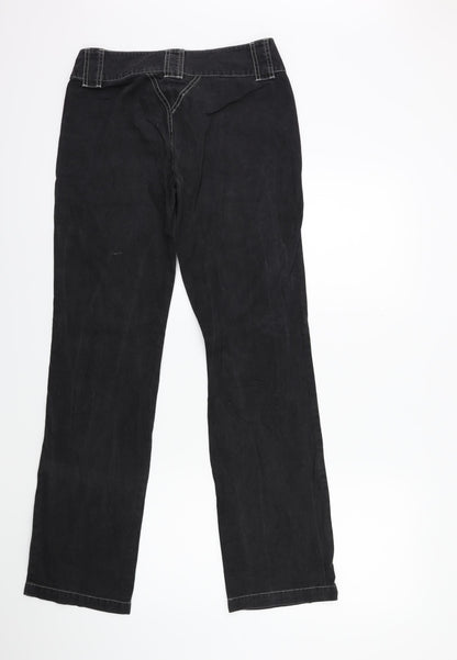 EDC Womens Grey  Denim Straight Jeans Size 6 L31 in