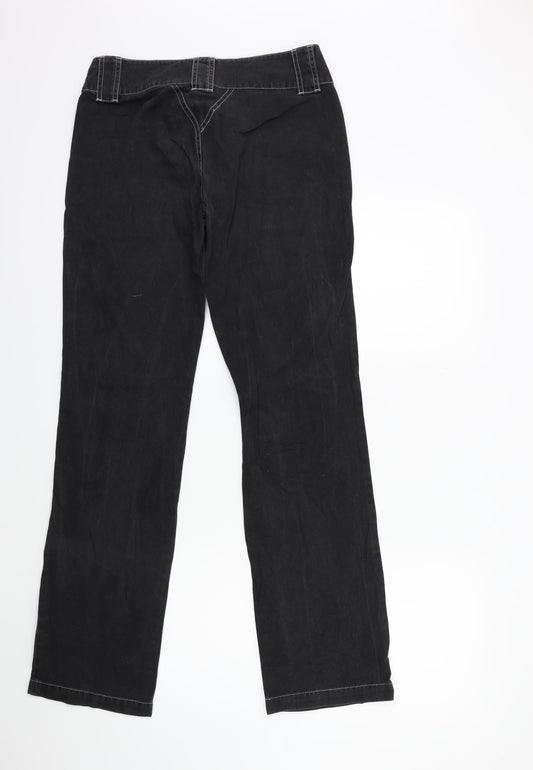 EDC Womens Grey  Denim Straight Jeans Size 6 L31 in