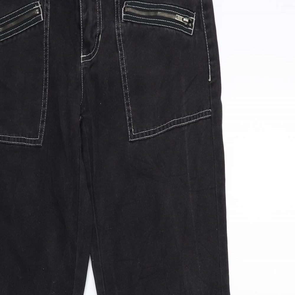 EDC Womens Grey  Denim Straight Jeans Size 6 L31 in