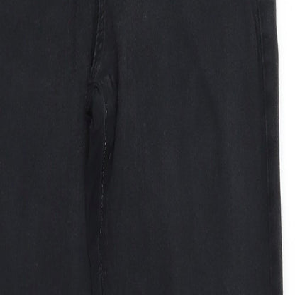 Womens UK Size 10 River Island Regular Fit  Black Trousers