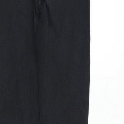 Womens UK Size 10 River Island Regular Fit  Black Trousers