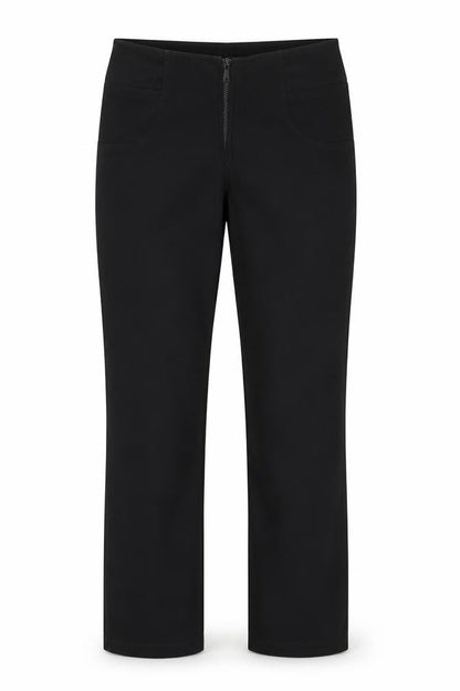Womens UK Size 10 Preworn Regular Fit  Black Trousers