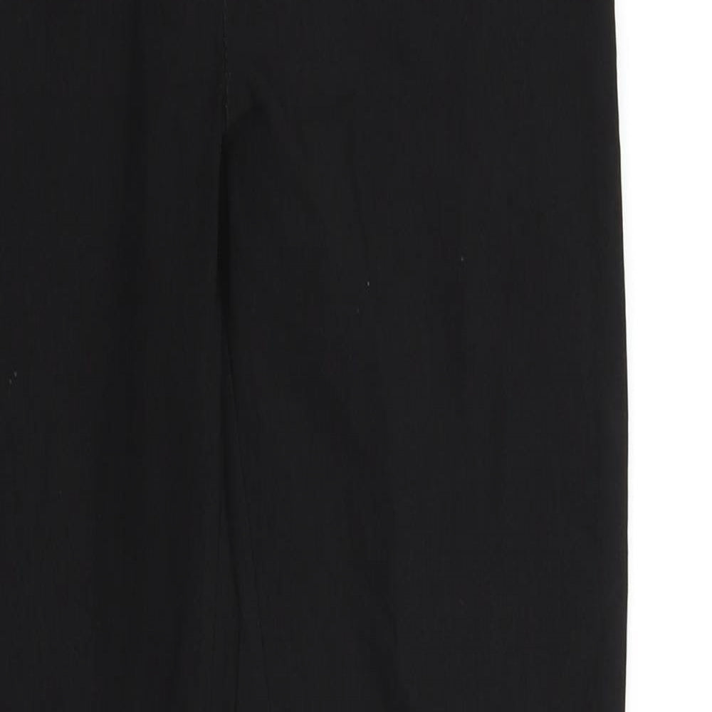 Womens UK Size 10 Preworn Regular Fit  Black Trousers