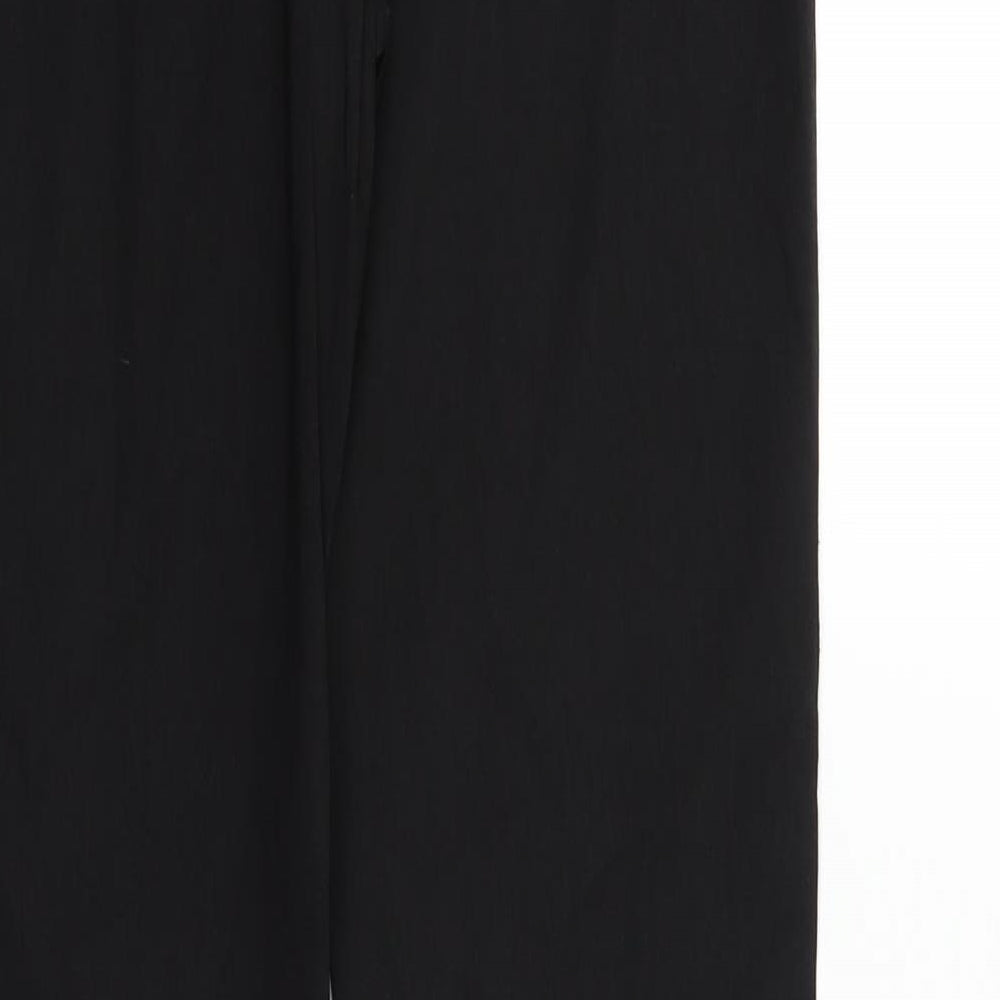 Womens UK Size 10 Preworn Regular Fit  Black Trousers