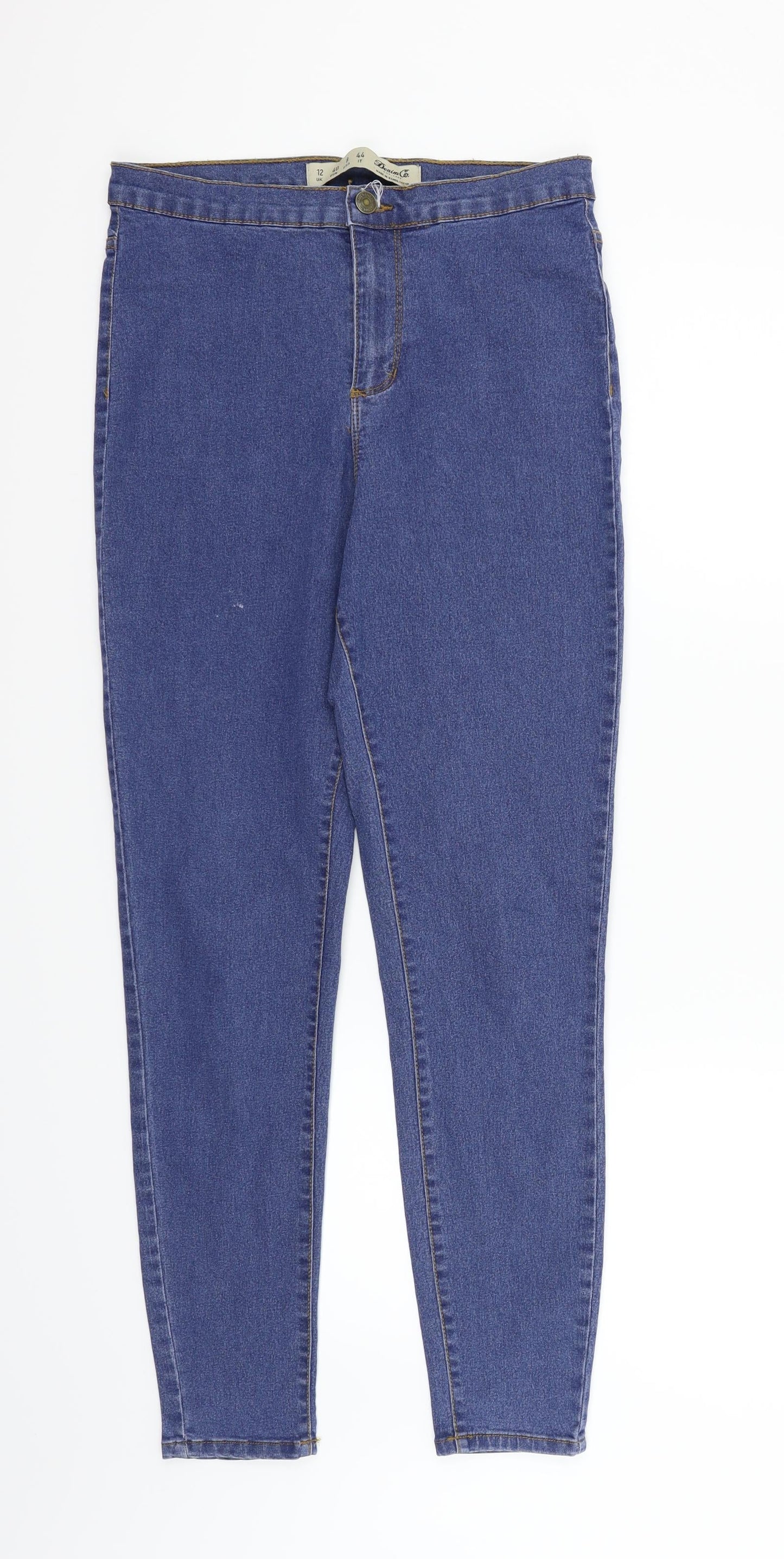 Womens UK Size 12 deniem & co Regular Fit Straight Blue Jeans