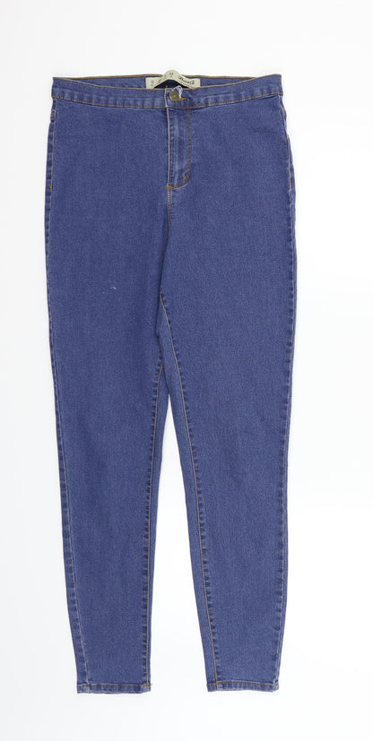 Womens UK Size 12 deniem & co Regular Fit Straight Blue Jeans