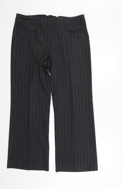 Womens UK Size 16 BHS Regular Fit  Black Trousers