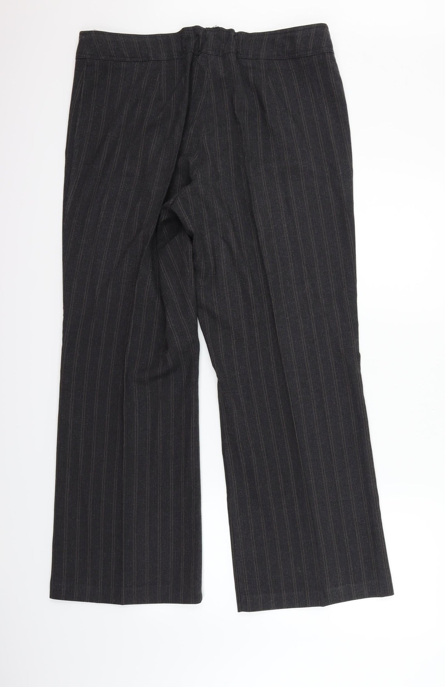 Womens UK Size 16 BHS Regular Fit  Black Trousers