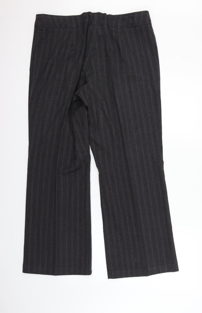 Womens UK Size 16 BHS Regular Fit  Black Trousers