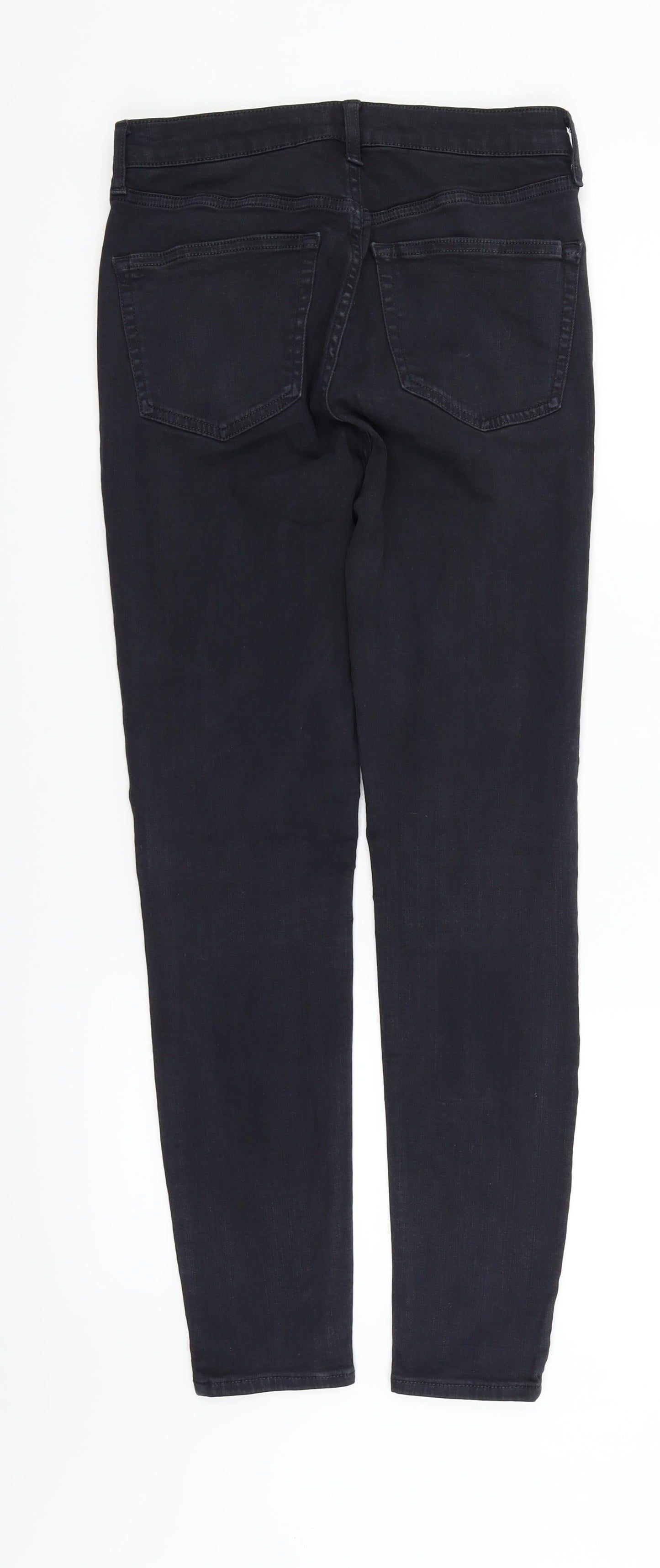 Topshop Womens Black   Straight Jeans Size S L32 in