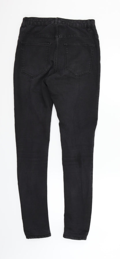 Womens UK Size 12 Divided Regular Fit Straight Black Jeans
