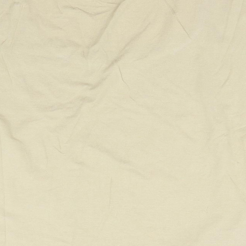 Aria Womens Beige   Basic T-Shirt Size 16