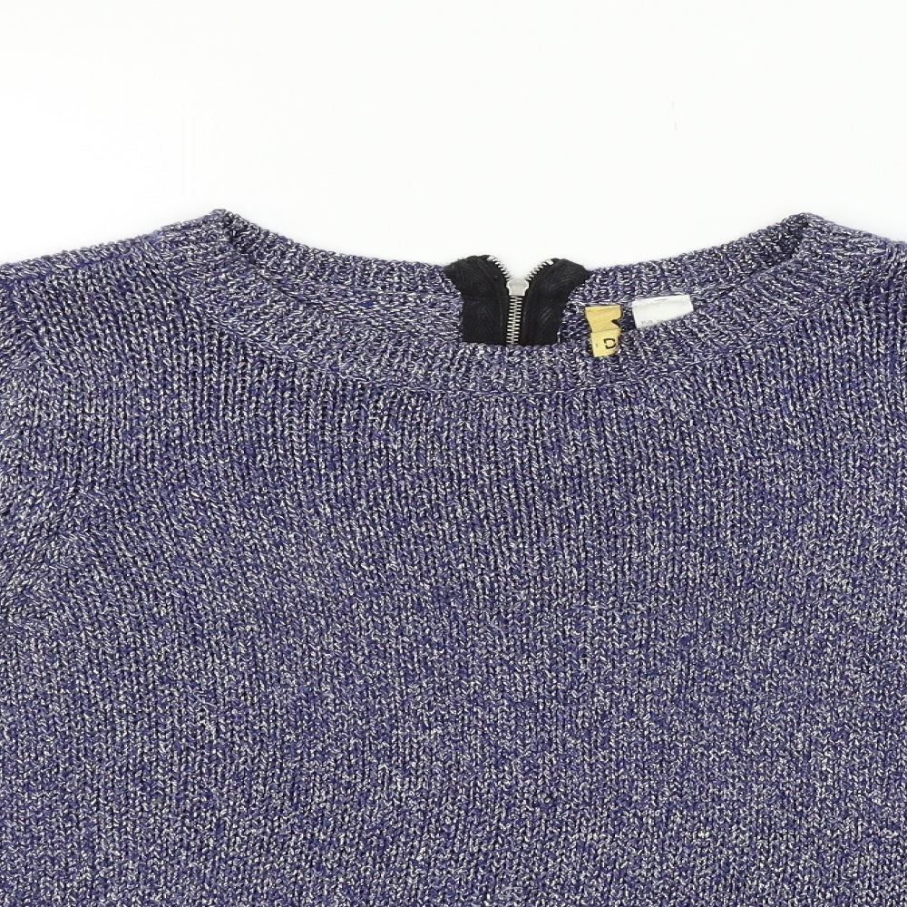 Divided Womens Blue   Pullover Jumper Size 8
