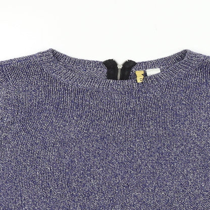 Divided Womens Blue   Pullover Jumper Size 8
