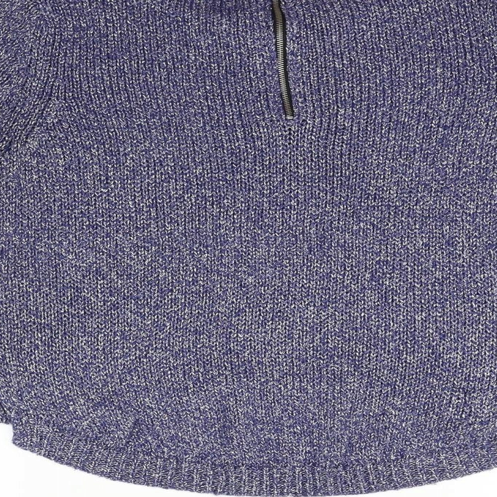 Divided Womens Blue   Pullover Jumper Size 8