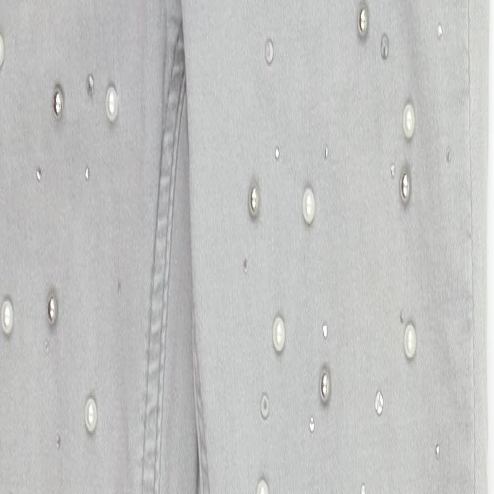 Laura Womens Grey   Straight Jeans Size 6 L28 in - perl detail
