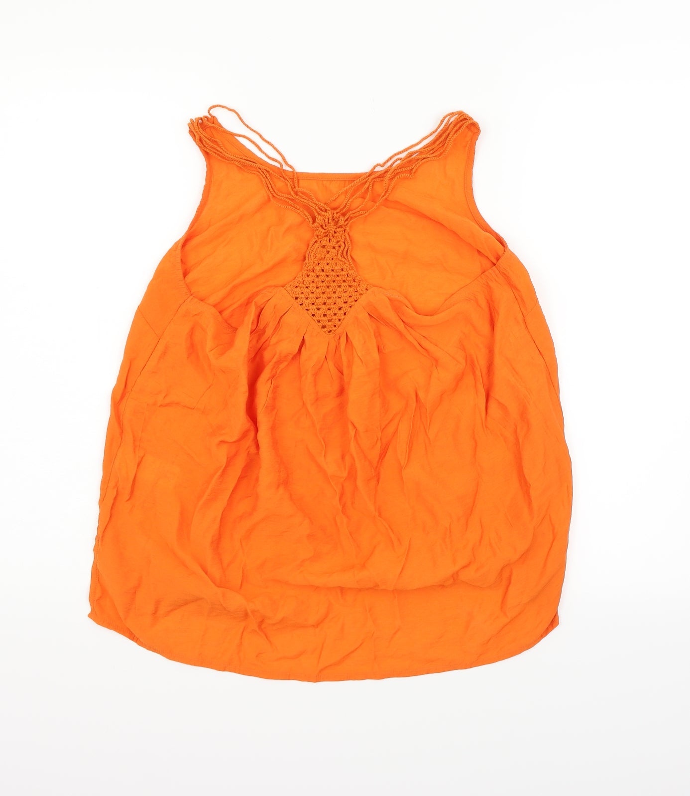 Womens UK Size 12 NEXT Orange Basic Tank