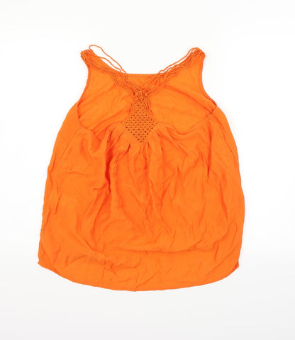 Womens UK Size 12 NEXT Orange Basic Tank