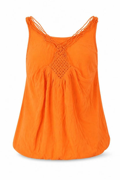 Womens UK Size 12 NEXT Orange Basic Tank