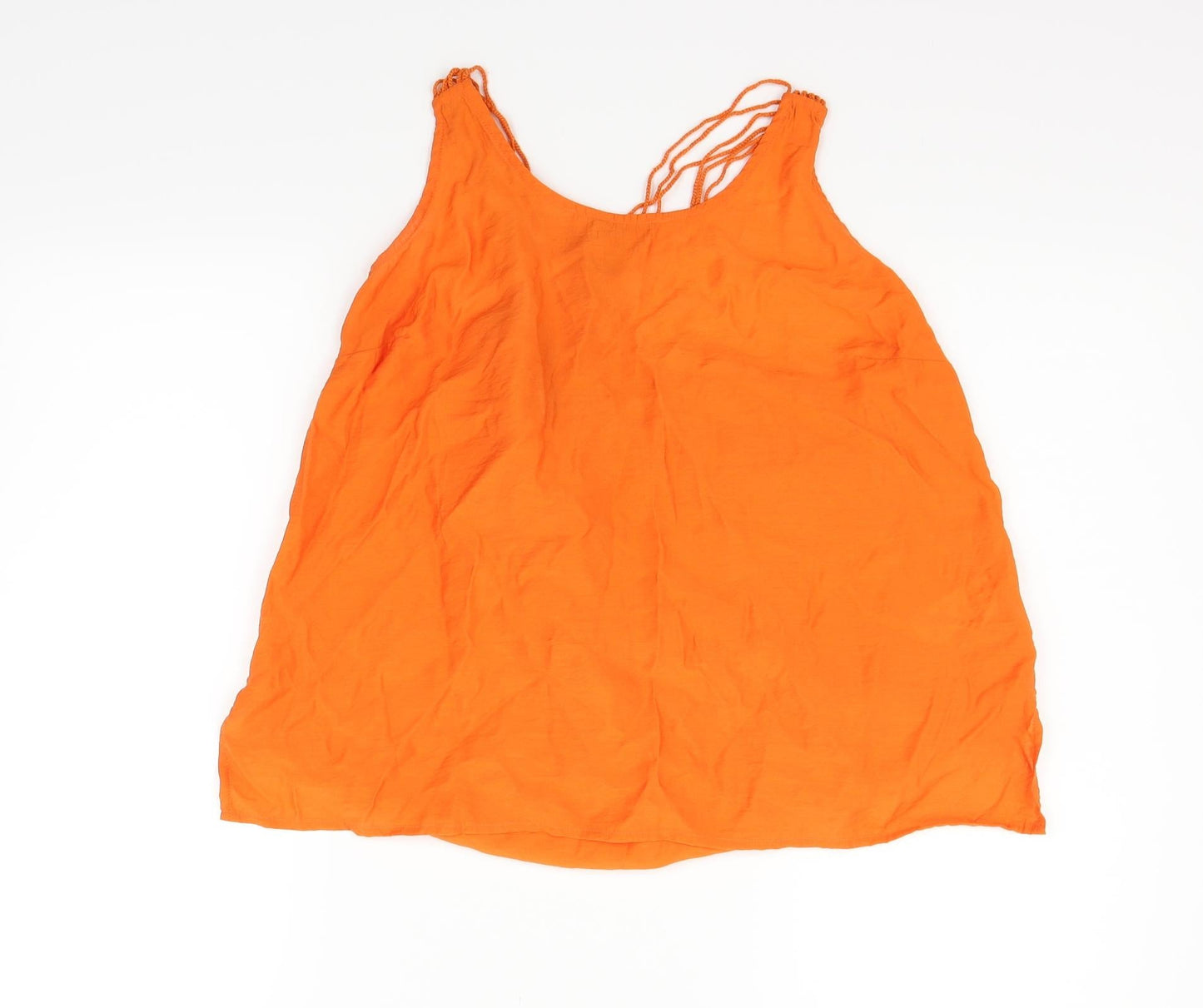 Womens UK Size 12 NEXT Orange Basic Tank
