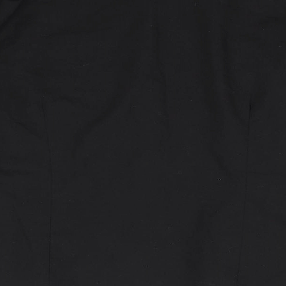 Womens UK Size 18 New Look Black Basic Button-Up