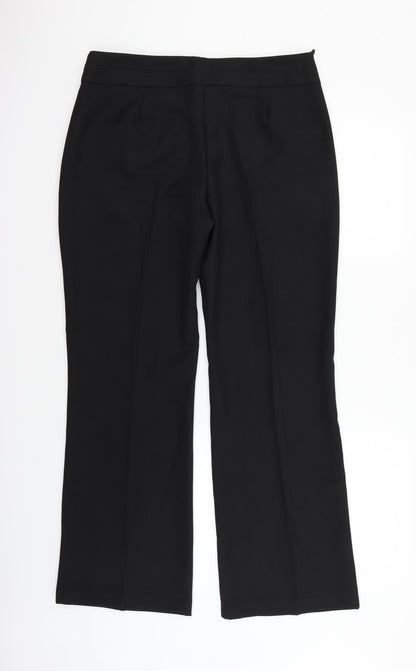 Womens UK Size 14 Marks and Spencer Regular Fit  Black Trousers
