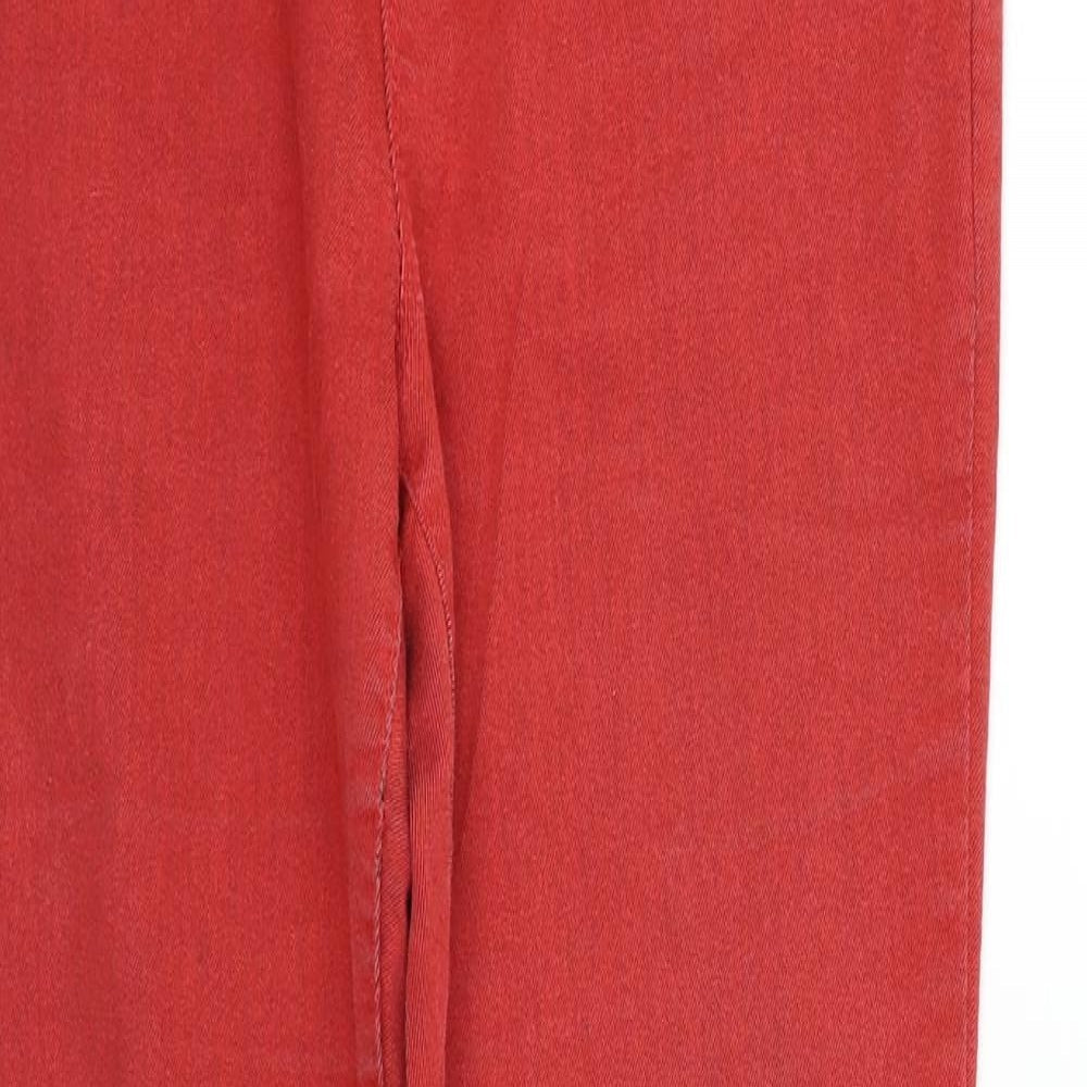 Womens UK Size 12 Dorothy Perkins Regular Fit  Red Trousers