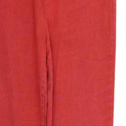 Womens UK Size 12 Dorothy Perkins Regular Fit  Red Trousers