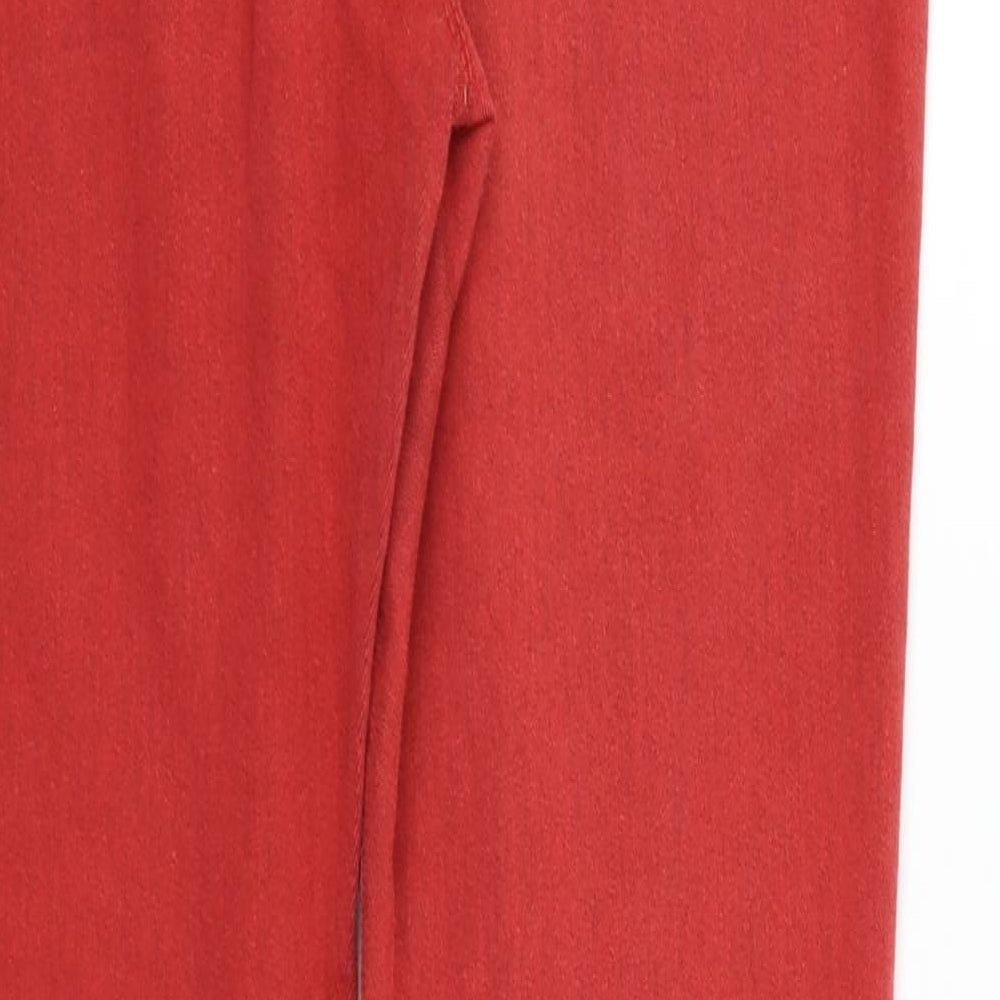 Womens UK Size 12 Dorothy Perkins Regular Fit  Red Trousers