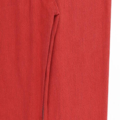 Womens UK Size 12 Dorothy Perkins Regular Fit  Red Trousers