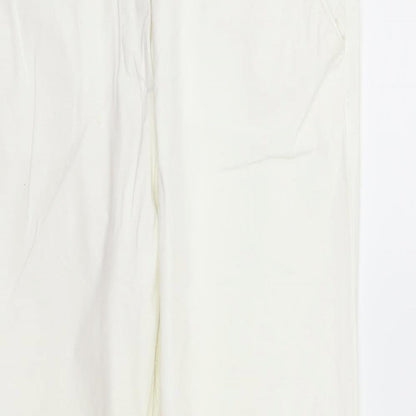 Womens UK Size 12 Marks and Spencer Regular Fit Sweatpants White Trousers
