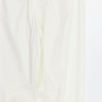 Womens UK Size 12 Marks and Spencer Regular Fit Sweatpants White Trousers
