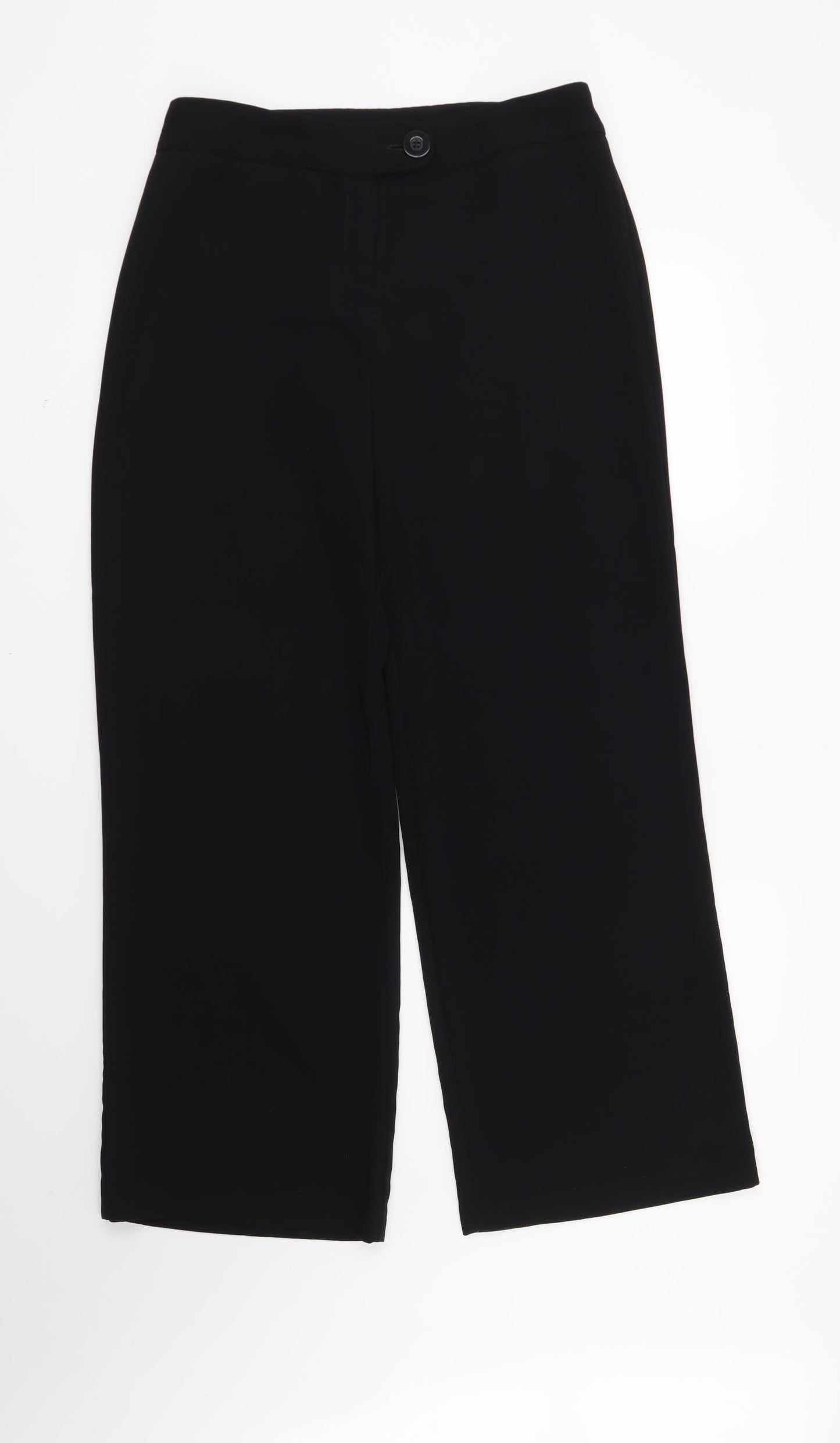 Womens UK Size 12 Marks and Spencer Regular Fit  Black Trousers