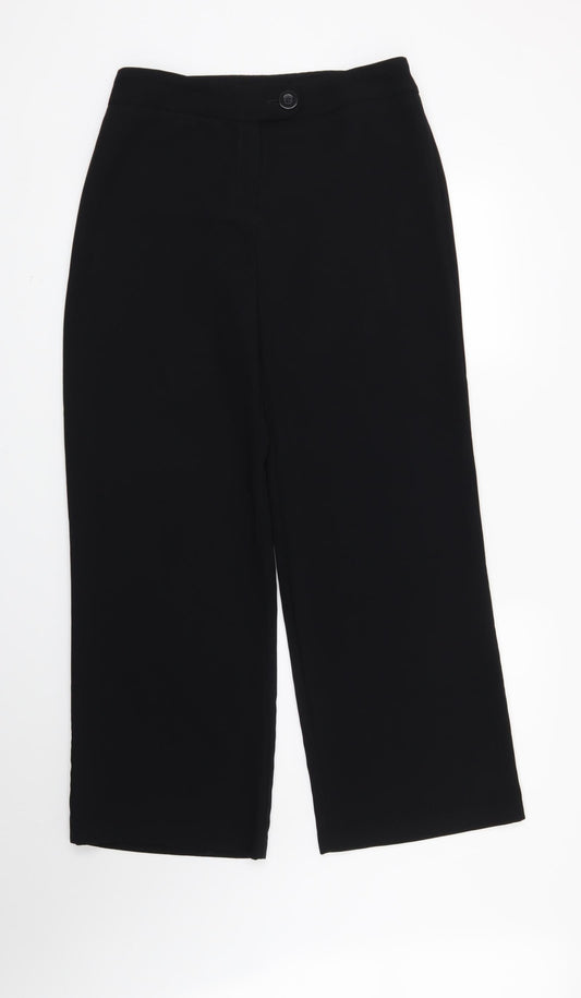 Womens UK Size 12 Marks and Spencer Regular Fit  Black Trousers