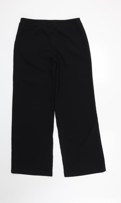 Womens UK Size 12 Marks and Spencer Regular Fit  Black Trousers